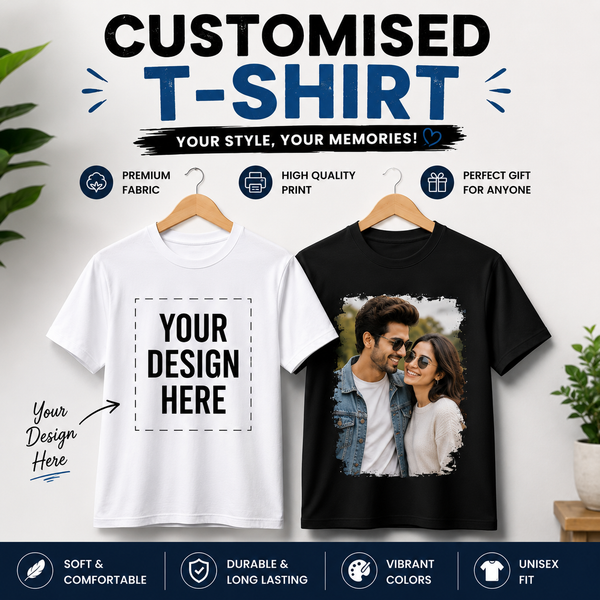 Customized Printed Round Neck T shirt